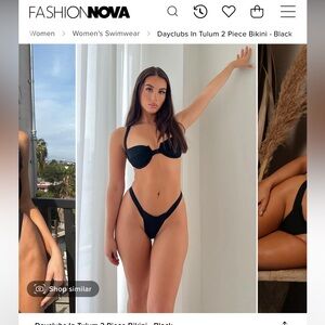 Fashion Nova new with tags two piece swim